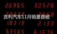 吉利汽車11月銷量首破10萬輛創歷史