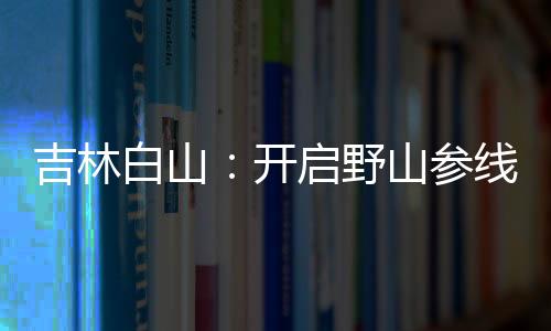 吉林白山：開啟野山參線上拍賣銷售新模式