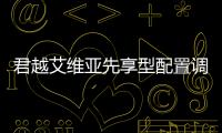 君越艾維亞先享型配置調整 售價不變