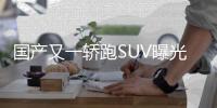 國產又一轎跑SUV曝光 外觀顏值要逆天！