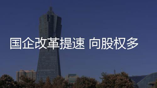 國企改革提速 向股權多元化邁進