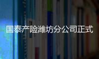國泰產險濰坊分公司正式成立