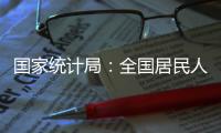 國家統計局：全國居民人均可支配收入29398元 同比名義增長6.3%
