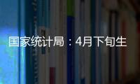 國家統計局：4月下旬生豬（外三元）價格環比上漲12.3%