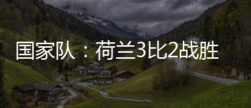國家隊：荷蘭3比2戰勝英格蘭