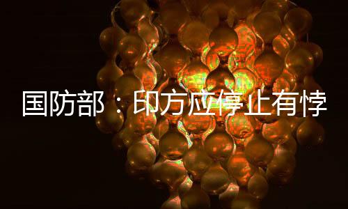國防部：印方應(yīng)停止有悖于緩和邊境局勢(shì)的舉動(dòng)