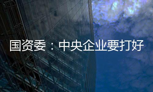 國資委：中央企業(yè)要打好提質(zhì)增效攻堅戰(zhàn)