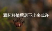 囊胚移植后測不出來或許還有戲，做好這3點處理方法