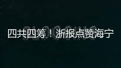 四共四籌！浙報點贊海寧周王廟鎮破解美村富民共富密碼