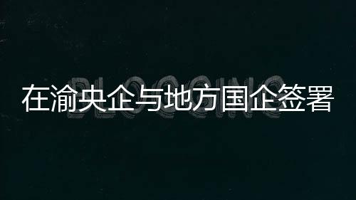 在渝央企與地方國企簽署25份協(xié)議促進(jìn)創(chuàng)新成果轉(zhuǎn)化