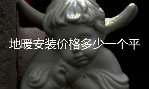 地暖安裝價格多少一個平方（地暖安裝價格）