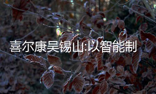 喜爾康吳錫山:以智能制造引領消費升級,力推中國家居品牌走出國門