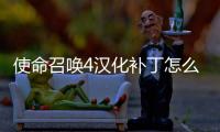 使命召喚4漢化補丁怎么用（使命召喚4漢化補丁）