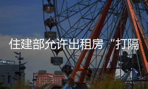 住建部允許出租房“打隔斷”，隔斷間也要裝修得美美的！