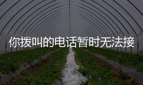 你撥叫的電話暫時無法接通是什么原因