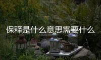 保釋是什么意思需要什么條件（保釋是什么意思）