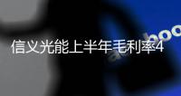 信義光能上半年毛利率49% 暫無收購計劃,企業(yè)新聞