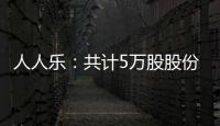 人人樂：共計5萬股股份接受永樂商管發出的要約