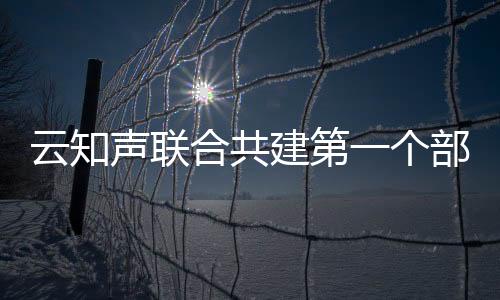 云知聲聯合共建第一個部級創新中心 賦能行業業務提質增效