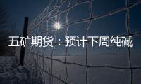五礦期貨：預計下周純堿行業開工負荷率在8成左右