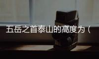 五岳之首泰山的高度為（五岳之首泰山）