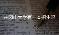 井岡山大學有一本招生嗎（井岡山大學是一本嗎）