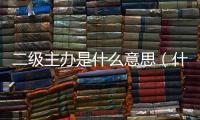 二級主辦是什么意思（什么是二級主辦）