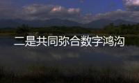 二是共同彌合數字鴻溝