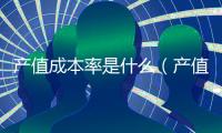 產值成本率是什么（產值成本率）