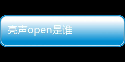 亮聲open是誰    陳澳平個人資料介紹