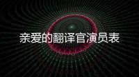 親愛(ài)的翻譯官演員表