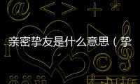 親密摯友是什么意思（摯友是什么意思）