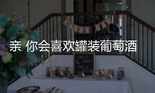 親 你會喜歡罐裝葡萄酒嗎？
