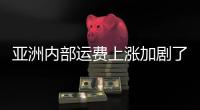 亞洲內部運費上漲加劇了制造業成本的膨脹