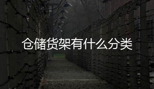 倉儲貨架有什么分類