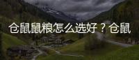 倉鼠鼠糧怎么選好？倉鼠鼠糧怎么選比較好