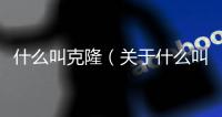 什么叫克隆（關于什么叫克隆的基本情況說明介紹）