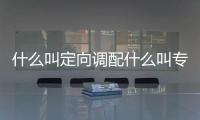什么叫定向調(diào)配什么叫專業(yè)調(diào)配
