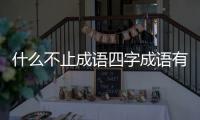 什么不止成語四字成語有哪些（什么不止成語四字成語）