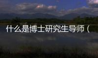 什么是博士研究生導師（什么是博士研究生）