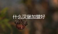 什么漢堡加盟好