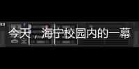 今天，海寧校園內(nèi)的一幕幕溫暖了朋友圈！