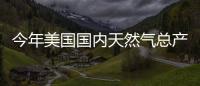 今年美國國內天然氣總產量預計將增加6.4%