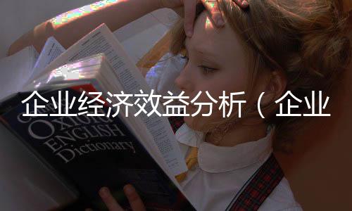 企業經濟效益分析（企業經濟性質）