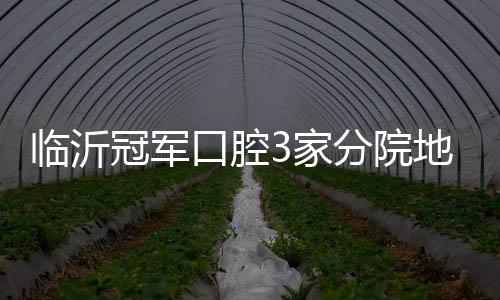 臨沂冠軍口腔3家分院地址全曝光!種植牙2980+電話預約立省500
