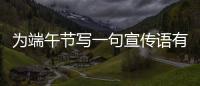 為端午節(jié)寫一句宣傳語有修辭？（端午節(jié)用語發(fā)朋友圈簡短）
