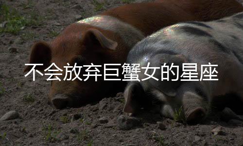 不會(huì)放棄巨蟹女的星座