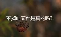 不掉血文件是真的嗎?