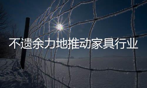 不遺余力地推動家具行業(yè)標(biāo)準(zhǔn)化建設(shè)