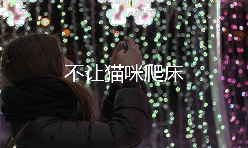 不讓貓咪爬床